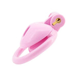 Breathable Chastity Devices Set With 4 Sizes Ring Heart Shaped Cock Cage Negative Sissy Cock Cage Bdsm Bondage Chastity Device For Men (Pink, Short Version)