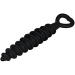 Spiral Screw Anal Plug - Anal Dildo, Butt Plug, Skin-Friendly Silicone, Flexible Shape, Wide Base - 6.9 Inches