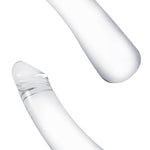 Glass Dildo Double Ended Dildo Pleasure Wand with Vivid Glans