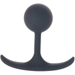 Premium Silicone 3.9 Inch Round Weighted Anal Plug With Lube 1Oz | Butt Plugs | Anal Sex Toys | Anal Plugs