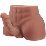 8.0Lb Torso Male Sex Doll With Realistic Dildo And Testis, Anal Male Masturbator With Tight Hole For Men Masturbation Toy Soft Body Unisex Sex Toy For Couple Brown