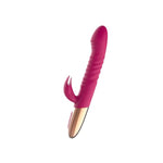 Vibrator Thrusting Dildo For Women - G Spot Vibrator Clitoral Stimulator Sex Toys Dildos Vibrator With 10 Vibration 5 Thrust Mode With Licking, Clit Rabbit Vibrators Adult Sex Toy For Women And Couple