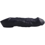 Mega Sheath - Dual Density Silicone Cock Sleeve W/Ball Stretcher To Enlarge & Thicken - Dildo Penis Pump To Prolong - Adult Male Sex Toys For Men Couple - Jet Black