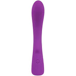 Silky Silicone G-Spot Vibrator - G-Spot Stimulation With Clitoris Stimulator - Skin-Friendly Silicone, Waterproof, Rechargeable