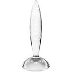 Sparkling Crystal | Glass Anal Plug | Hot & Cold Temperature Play | Grooved Textured | Anal Stimulation | Unisex