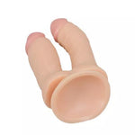 Double Ended Dildo Dual Penetration Double Dildo with Suction Cup, Anal Sex Toys Big Dildos with Lifelike Glans Veins, Double Sided Dildo Anal G-spot Massager for Women Lesbian