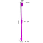 Double Ended Vibrator Vibrating Ball Egg with 12 Vibrations Women G spot Double Headed Dildo Bullet Vibrator Rechargeable Double Penetration Anal Prostate Adult Sex Toy