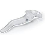 Anal Plug 7.6 Inch Clear Butt Plug, Wave Anal Dildo With Ergonomic Base, Clear Dildo For Prostate Massage And G-Spot Masturbation, Adult Sex Toys For Men And Women Long Time Wear (M)