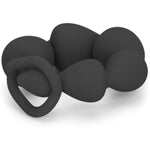 Anal Bead 5.6 Inch Gradual Sizing Beaded Colorful Butt Plug With Pull Ring, Small 6 Beads Unisex Anus Sex Toys For Starters (Black)