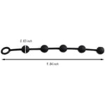 Silicone Anal Beads Anal Plug With 5 Beads Anal Butt Plug With Safe O Ring Anal Sex Toy For Men Women For Masturbation