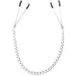 Adjustable Tweezer Style Nipple Clamps For Bdsm Experience - Soft Rubber Tips, Metal Chain For Added Weight & Sensitivity - Perfect For Beginners And Experienced Users - Bondage Kink Collection