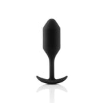 Snug Plug 2, Weighted Silicone Butt Plug, Beginner Anal Plugs - Sex Toys For Adults, 114G (Black)