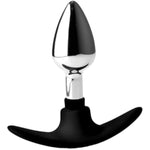 Tailz Dark Invader Metal & Silicone Anal Plug - Small, 1Count