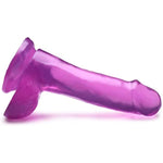 Lynx 6 Inch Ice Dildo with Balls - Purple