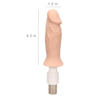 3Xlr Connector Sex Machine Attachment Dildo, Small Penis Suitable For Women And Anal Sex Beginners (4.3In)