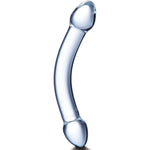7.9 Inch Double-Ended Realistic G-Spot Dildo, Clear Glass Double-Sided Penis, Crystal Double-Headed Dildo Stick,Prostate Massager Anal Plug Toy,Adult Sex Masturbation Toys For Men Women Lesbians