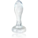 Transparent Anal Plug - Prostate Stimulating Anal Toy G-Spot Stimulate Sex Toy With Suction Cup For Beginners Advanced Men Women Couple (S)