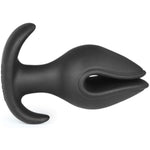 V-Shaped Opening Anal Plug Silicone Butt Plug Male Female Sex Toy Black