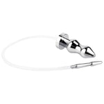 Aluminum Alloy Penis Plugs With Anal Plug Catheter Hollow Pull Beads Urethral Sounds For Male Masturbation Sex Toy (S)