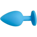 Pleasure Plugs, Midnight Blue Crystal Silicone Adult Toy For Couples, Unisex (Large)