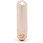 Glow Up Bullet Vibrator - 3 Inch Easy To Use Mini Bullet Massager - 10 Function Bullet Vibrator For Women - Rechargeable & Waterproof - Rose Gold
