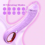7.8" G-Spot Vibrator – Realistic Dildo with 10 Modes, Waterproof Silicone Toy