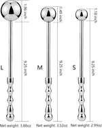 Stainless Steel Massage Wand – Handheld Metal Dildo & Anal Probe for Pleasure