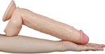 12" Dual-Layer Realistic Dildo – Flexible Silicone with Suction Cup for Hands-Free Play