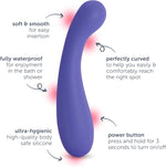 Rechargeable G-Spot Massager – 10 Vibration Modes, Waterproof & Body-Safe Silicone