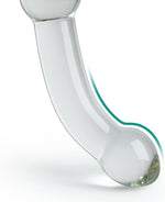 Clear Glass Double-Ended Dildo – 8.46" G-Spot Pleasure Wand with Beaded Design