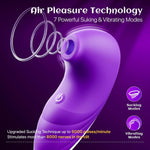 Suction Vibrator for Women – Clitoral & Nipple Stimulator with 7 Suction Modes