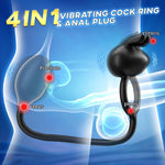 Remote Control Vibrating Butt Plug & Cock Ring – 7 Modes for Couples & Prostate Play