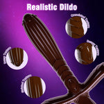 11.6'' Double-Ended Black Monster Dildo – Thick Fantasy Toy for G-Spot & Anal