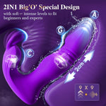 3-in-1 Wearable App-Controlled Vibrator – Remote Rose Toy with Suction & Thrusting