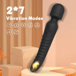 Heated G-Spot & Clitoral Vibrator Wand β Waterproof Massager for Women & Couples