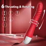 Thrusting Dildo Vibrator – 9.6" Rotating & Vibrating Toy with 6 Thrust Modes