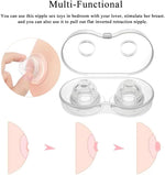 1 Pair Soft Silicone Nipple Suckers for Pressure, Breast Stimulator for Women & Men