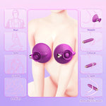 Vibrating Nipple Toy with 10 Vibration Modes, Silicone Bullet Stimulator for Couples