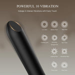 Rechargeable Bullet Vibrator with Angled Tip for Clitoral & G-Spot Stimulation