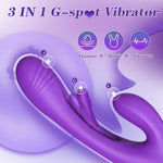 APP-Controlled G-Spot Rabbit Vibrator – 7 Licking & 7 Vibration Modes, Purple