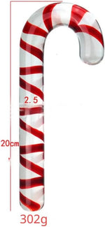 Glass Double-Ended Pleasure Wand with Anal Beads & G-Spot Stimulator – 20cm