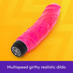 8" Realistic Vibrating Dildo – Multi-Speed Waterproof Sex Toy for Women & Couples