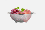 3 Quart Stainless Steel Colander, Durable Strainer for Kitchen Food Prep, Dishwasher Safe, Perfect for Rinsing and Draining