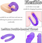 Realistic Double-Ended Dildo – Lifelike Dual-Head Dong for G-Spot & Anal Stimulation