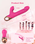 Thrusting Dildo Vibrator – 9 Suction & 9 Vibration Modes for G-Spot & Clitoral Play