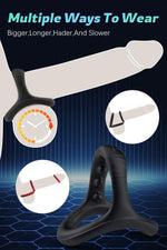 Silicone Penis Ring Set with 7 Sizes for Enhanced Erection & Lasting Pleasure