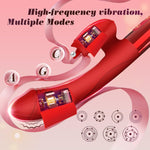 Realistic Dildo Vibrator with 10 Licking & Vibration Modes for G-Spot & Clitoral.