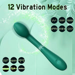 G-Spot Vibrator with 12 Vibrating Modes, Clit & Nipple Stimulator, Waterproof.