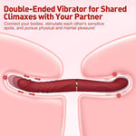 Double-Ended Thrusting Vibrator – Realistic Dual-Head Dildo for Couples & Solo Play