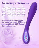 Powerful Waterproof Rose Vibrator – 10 Modes, Soft & Flexible Clitoral Stimulator